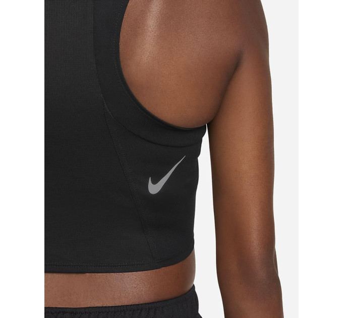 Жіночий Топ Nike Dri-FIT Race Чорний L (7dDD5921-010 L)