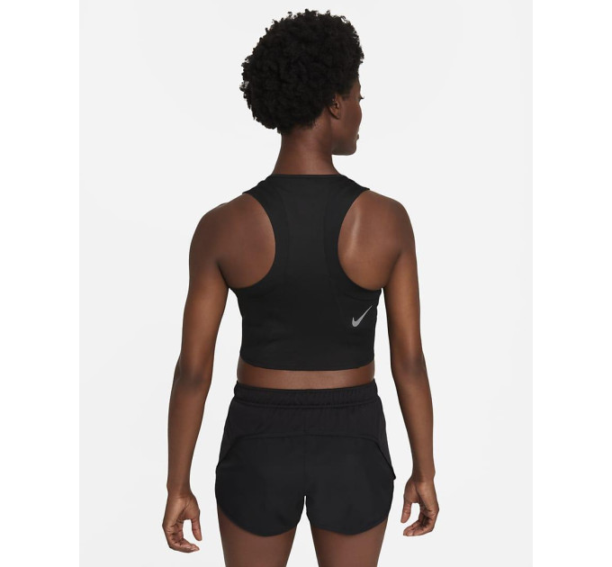 Жіночий Топ Nike Dri-FIT Race Чорний L (7dDD5921-010 L)