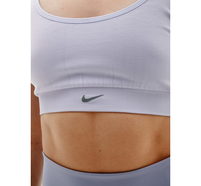 Жіночий Топ Nike W NK ALATE SEAMLESS BRA Фіолетовий L (7dDX0027-536 L)