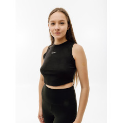 Жіночий Топ Nike W ESSNTL RIB CRP TANK Чорний L (7dFB8279-010 L)