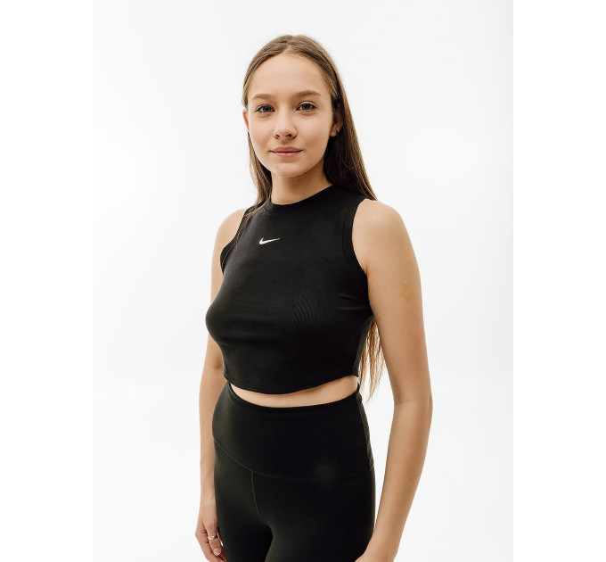 Жіночий Топ Nike W ESSNTL RIB CRP TANK Чорний L (7dFB8279-010 L) Жіночий Топ Nike W ESSNTL RIB CRP TANK Чорний L (7dFB8279-010 L)