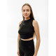 Жіночий Топ Nike W ESSNTL RIB CRP TANK Чорний L (7dFB8279-010 L)
