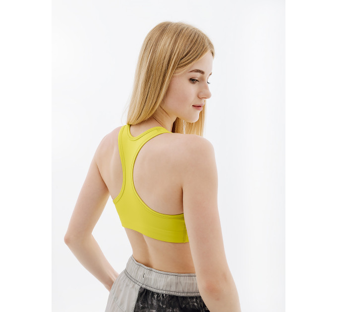 Жіночий Топ Nike W NK DF SWSH NONPDED BRA Салатовий XS (7dBV3630-308 XS)
