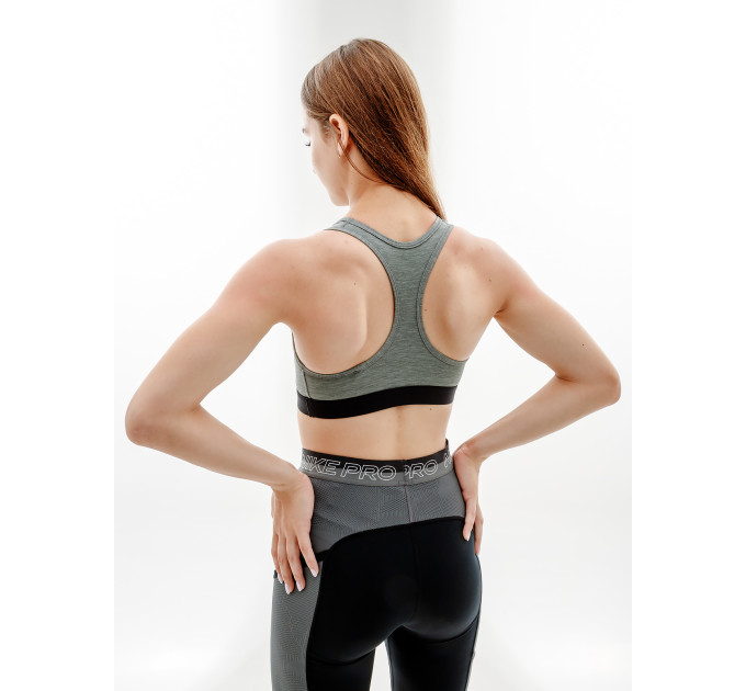 Жіночий Топ Nike W NK DF SWSH BAND NONPDED BRA Сірий XS (7dBV3900-084 XS)