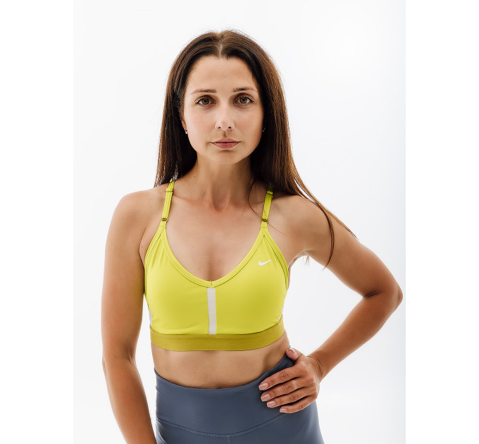 Жіночий Топ Nike W NK INDY BRA V-NECK Салатовий L (7dCZ4456-308 L) Жіночий Топ Nike W NK INDY BRA V-NECK Салатовий L (7dCZ4456-308 L)