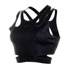 Жіночий Топ Nike W NK FM DF BRA 24 Чорний S (7dFQ2640-010 S)