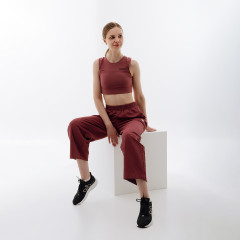 Жіночий Топ New Balance Shape Shield Crop Bra Бордовий M (7dWB21110WAD M)