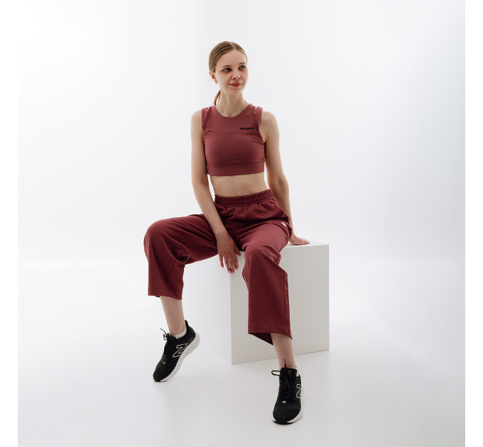 Жіночий Топ New Balance Shape Shield Crop Bra Бордовий M (7dWB21110WAD M) Жіночий Топ New Balance Shape Shield Crop Bra Бордовий M (7dWB21110WAD M)