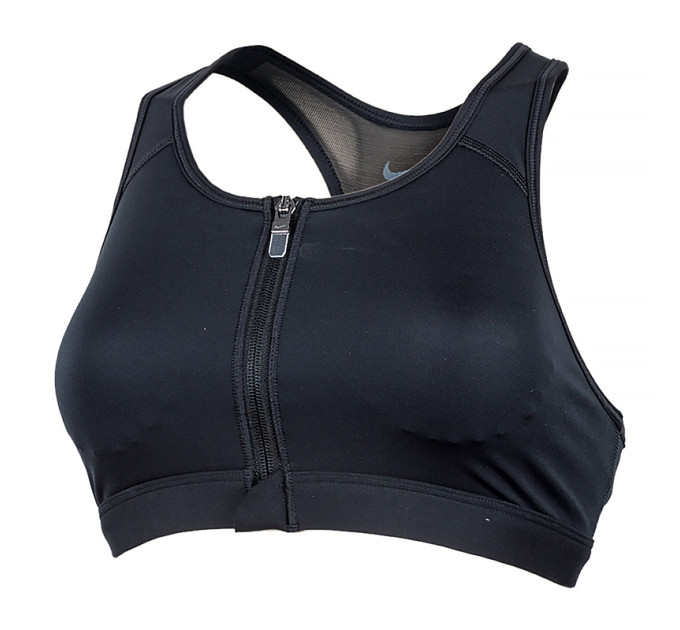 Жіночий Топ Nike W NK DF SWSH ZIP FRONT BRA Чорний XS (DD1205-010)