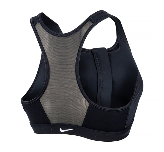 Жіночий Топ Nike W NK DF SWSH ZIP FRONT BRA Чорний XS (DD1205-010)