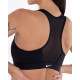 Жіночий Топ Nike W NK DF SWSH ZIP FRONT BRA Чорний XS (DD1205-010)