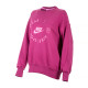 Жіночий Світшот Nike W NSW FLC OS CREW PRNT SU Рожевий S (7dFD4234-653 S)