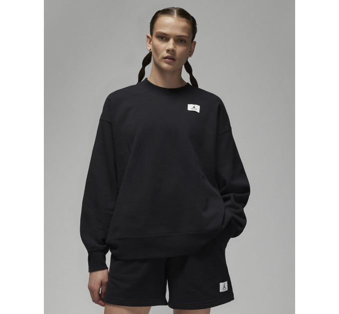 Жіночий Світшот JORDAN FLT FLC CREW Чорний XS (7dDQ4599-010 XS)