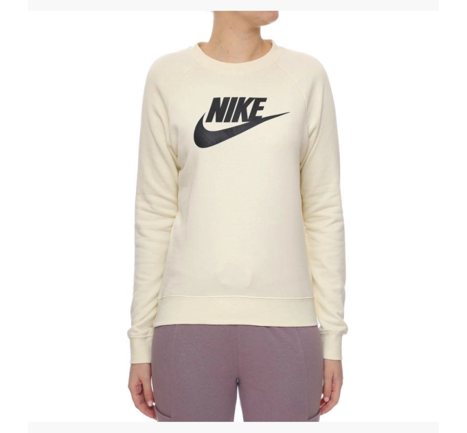 Жіночий Світшот Nike W NSW ESSNTL CREW FLC HBR Бежевий M (7dBV4112-113 M)