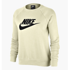 Жіночий Світшот Nike W NSW ESSNTL CREW FLC HBR Бежевий XL (7dBV4112-113 XL)