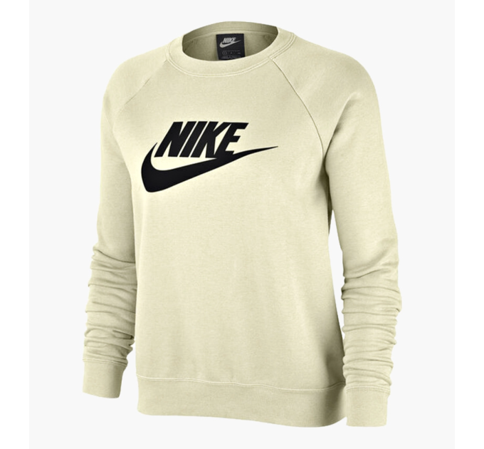 Жіночий Світшот Nike W NSW ESSNTL CREW FLC HBR Бежевий XL (7dBV4112-113 XL)