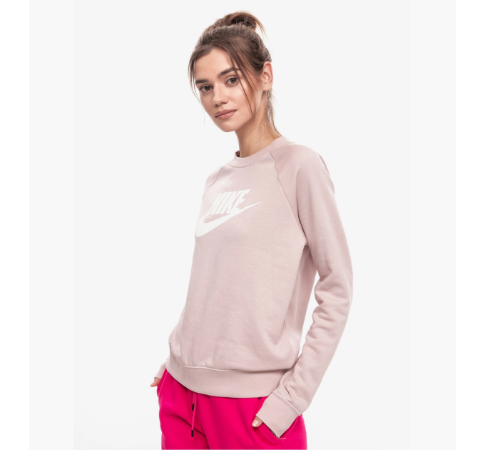 Жіночий Світшот Nike W NSW ESSNTL CREW FLC HBR Персиковий XXL (7dBV4112-645 XXL)