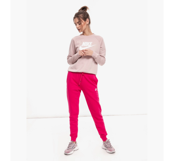Жіночий Світшот Nike W NSW ESSNTL CREW FLC HBR Персиковий XXL (7dBV4112-645 XXL)