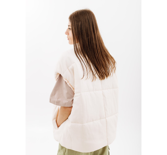 Жіночий Жилет Nike CLSC VEST Бежевий L (7dFB7679-838 L)
