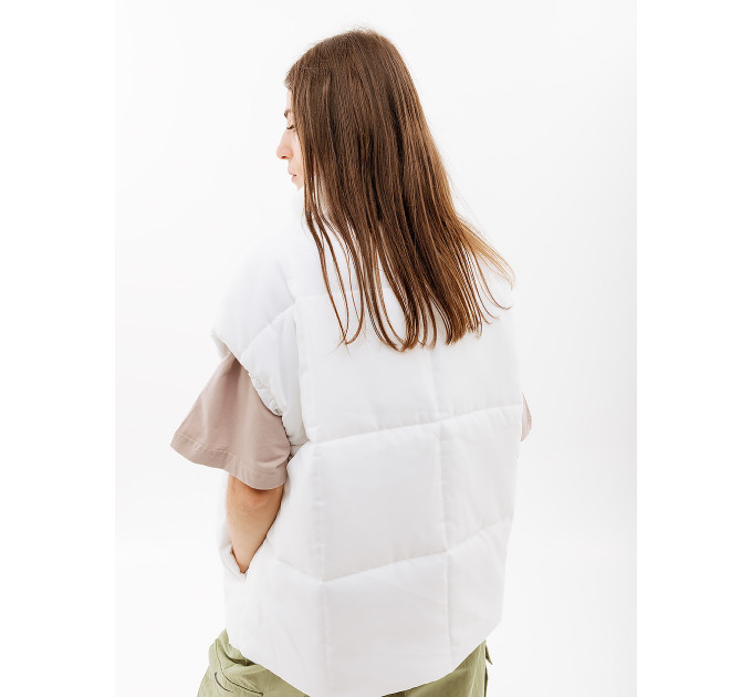Жіночий Жилет Nike CLSC VEST Білий L (7dFB7679-100 L)