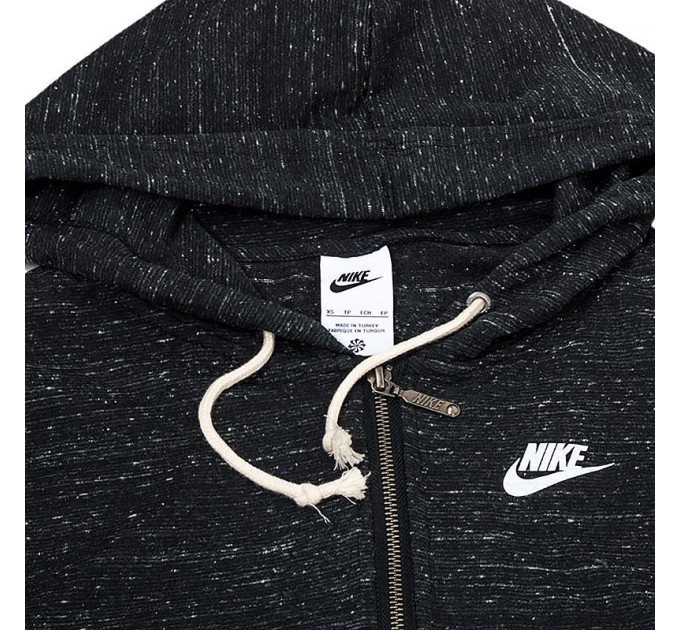 Жіноча Толстовка Nike W NSW GYM VNTG EASY FZ HOODIE Чорний M (DM6386-010 M)
