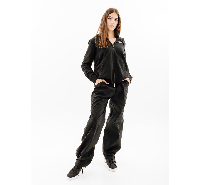 Жіноча Толстовка Nike CLUB FLC FZ HOODIE STD Чорний L (7dDQ5471-010 L)