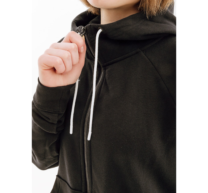 Жіноча Толстовка Nike FLC PARK20 FZ HOODIE Чорний L (7dCW6955-010 L)