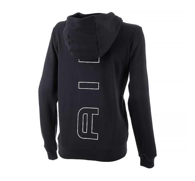 Жіноча Толстовка Nike W NSW AIR FLC HD FZ Чорний L (DV8046-010)