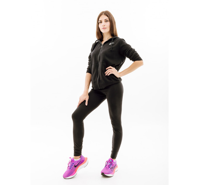 Жіноча Толстовка Nike CLUB FLC FZ HOODIE STD Чорний XL (7dDQ5471-010 XL)