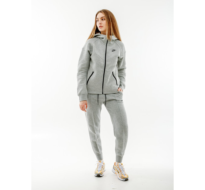 Жіноча Толстовка Nike NS TCH FLC WR FZ HD Сірий S (7dFB8338-063 S)