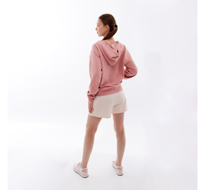 Жіноча Толстовка New Balance Essentials Stacked Logo FZ Рожевий M (7dWJ31530HAO M)