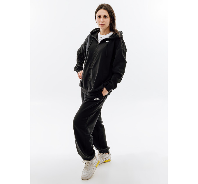 Жіноча Толстовка Nike W NSW JRSY OS FZ HOODIE Чорний L (7dDM6415-010 L)