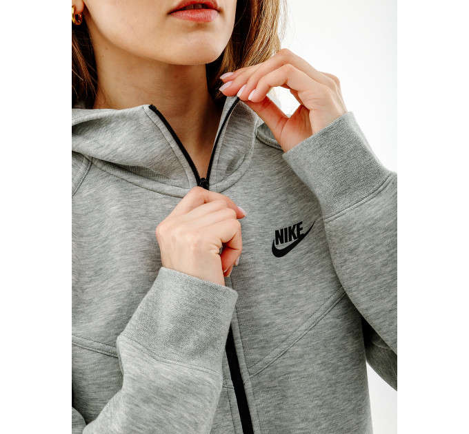 Жіноча Толстовка Nike NS TCH FLC WR FZ HD Сірий XS (7dFB8338-063 XS)