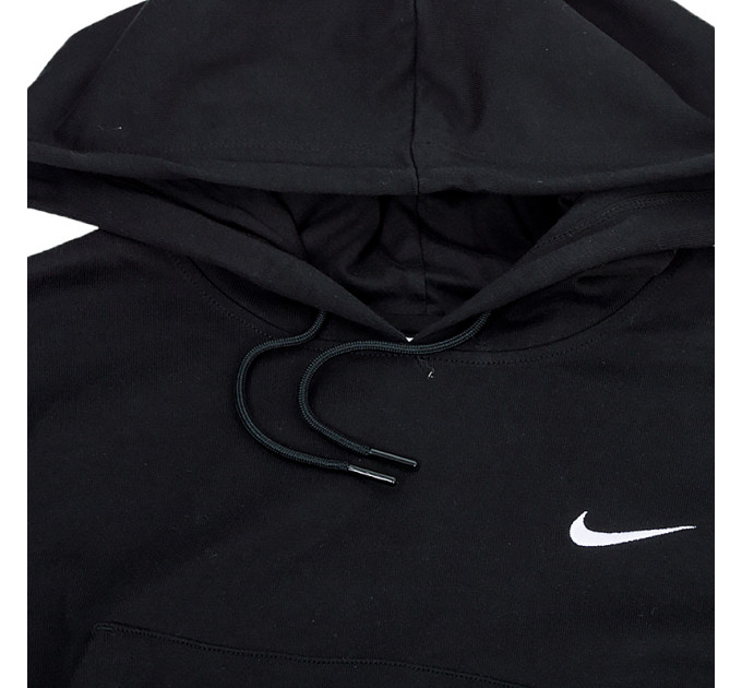 Жіноча Толстовка Nike W NSW JRSY OS PO HOODIE Чорний M (7dDM6417-010 M)