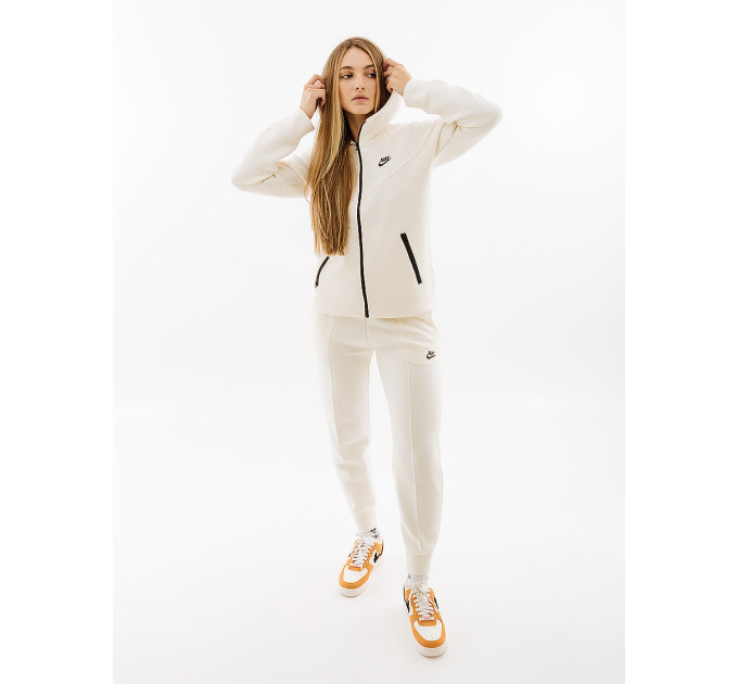 Жіноча Толстовка Nike W TCH FLC WR FZ HDY Білий XS (7dFB8338-110 XS)