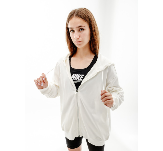 Жіноча Толстовка Nike W NSW JRSY OS FZ HOODIE Бежевий L (7dDM6415-133 L) Жіноча Толстовка Nike W NSW JRSY OS FZ HOODIE Бежевий L (7dDM6415-133 L)