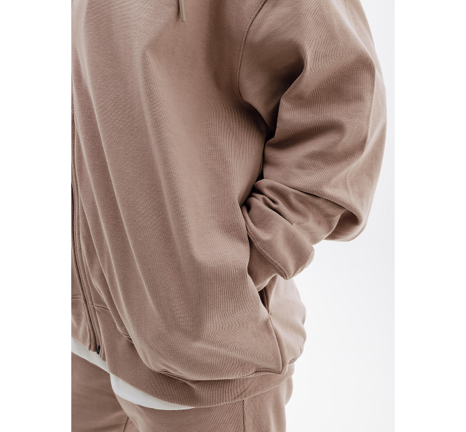 Жіноча Толстовка Nike W NSW JRSY OS FZ HOODIE Бежевий S (7dDM6415-272 S)