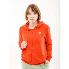 Жіноча Толстовка Nike CLUB HOODIE STD Червоний M (7dDQ5471-657 M)