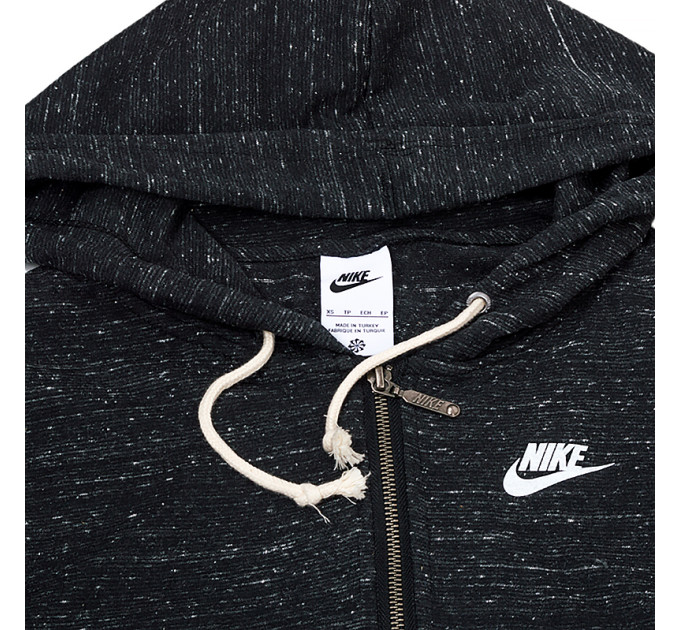 Жіноча Толстовка Nike W NSW GYM VNTG EASY FZ HOODIE Чорний S (DM6386-010 S)