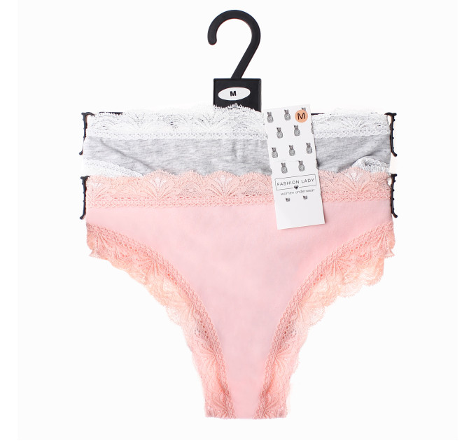 Трусики-танга Fashion Lady Tan Tanga F 2-pack L gray/peach 13890384-3