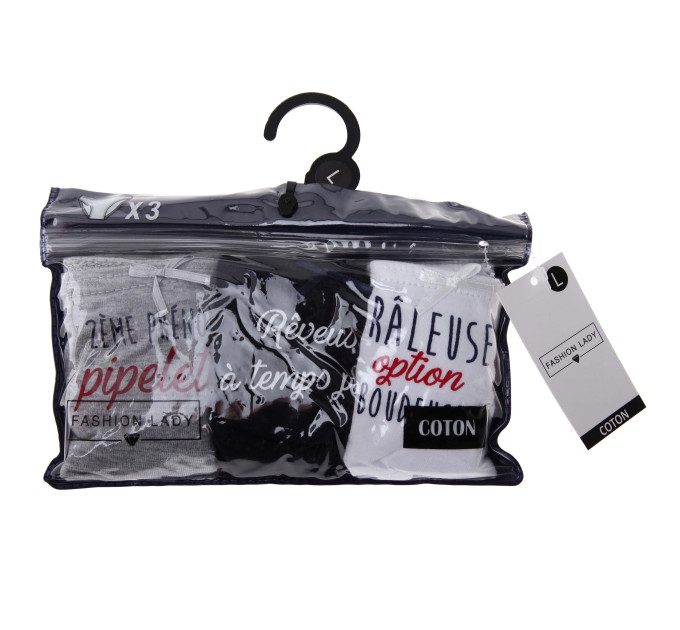 Трусики-сліп Fashion Lady Slips-X3-Femme 3-pack M white/blue/gray 12890185-1