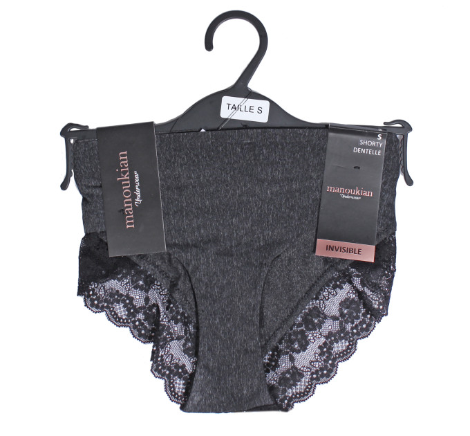 Трусики-шорти Manoukian Shorty-X1-Femme 1-pack XL dark grey 19890192-4