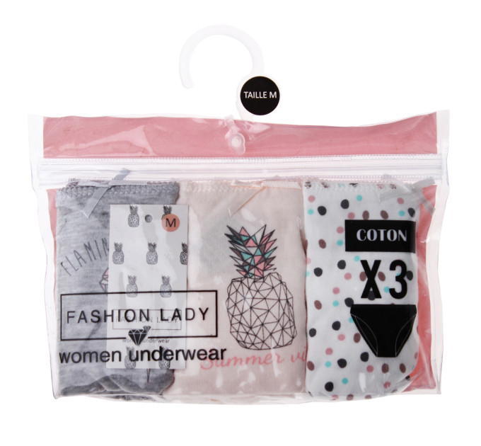 Трусики-сліп Fashion Lady Sli Slip F 3-pack L gray/white/beige 12890281-2