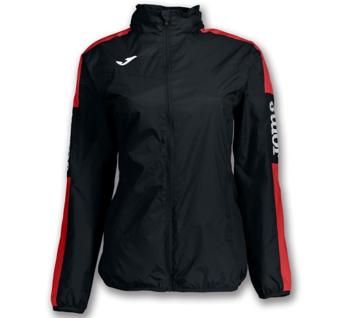 Жіноча вітровка Joma RAINJACKET CHAMPION IV BLACK-RED WOMAN чорний,червоний S 900382.106 S