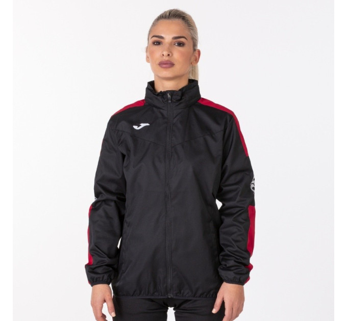 Жіноча вітровка Joma RAINJACKET CHAMPION IV BLACK-RED WOMAN чорний,червоний S 900382.106 S