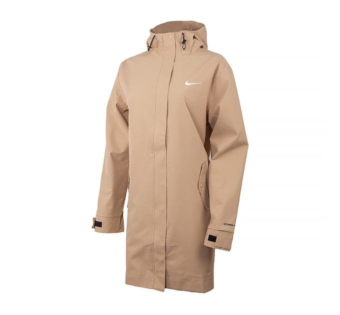 Жіноча Вітровка Nike W NSW ESSNTL SF WVN PRKA JKT Бежевий L (DM6245-200 L)