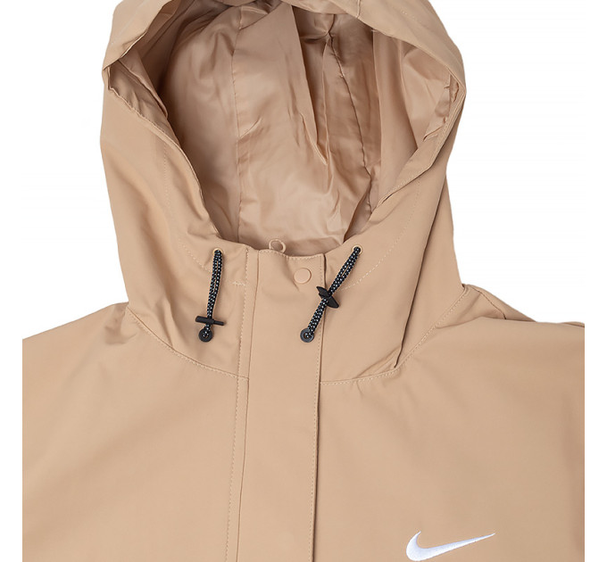 Жіноча Вітровка Nike W NSW ESSNTL SF WVN PRKA JKT Бежевий L (DM6245-200 L)