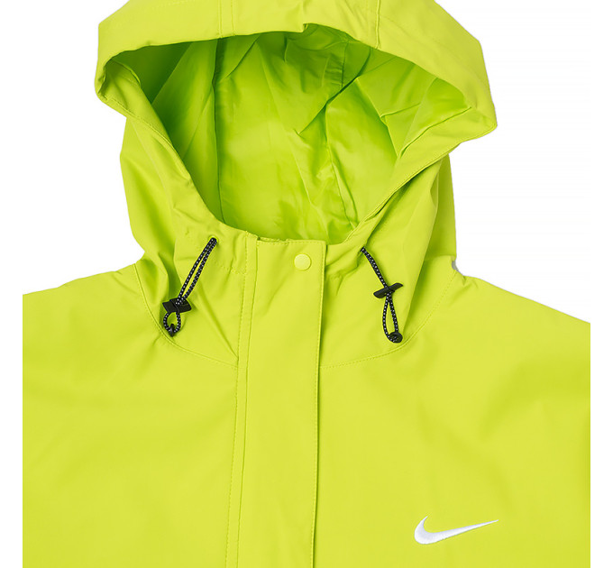 Жіноча Вітровка Nike W NSW ESSNTL SF WVN PRKA JKT Салатовий XL (DM6245-321 XL)
