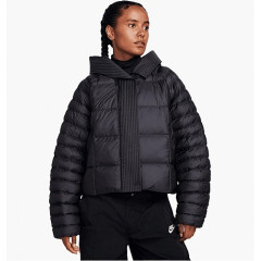 Жіноча Зимова куртка Nike W NSW ESSNTL PRIMA PUFFER Чорний S (7dFB8729-010 S)
