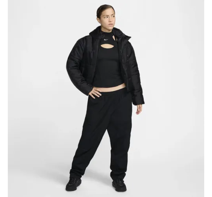 Жіноча Зимова куртка Nike W NSW TF SNFL NK CLSC PFR AOP Чорний XS (7dFV7941-010 XS)